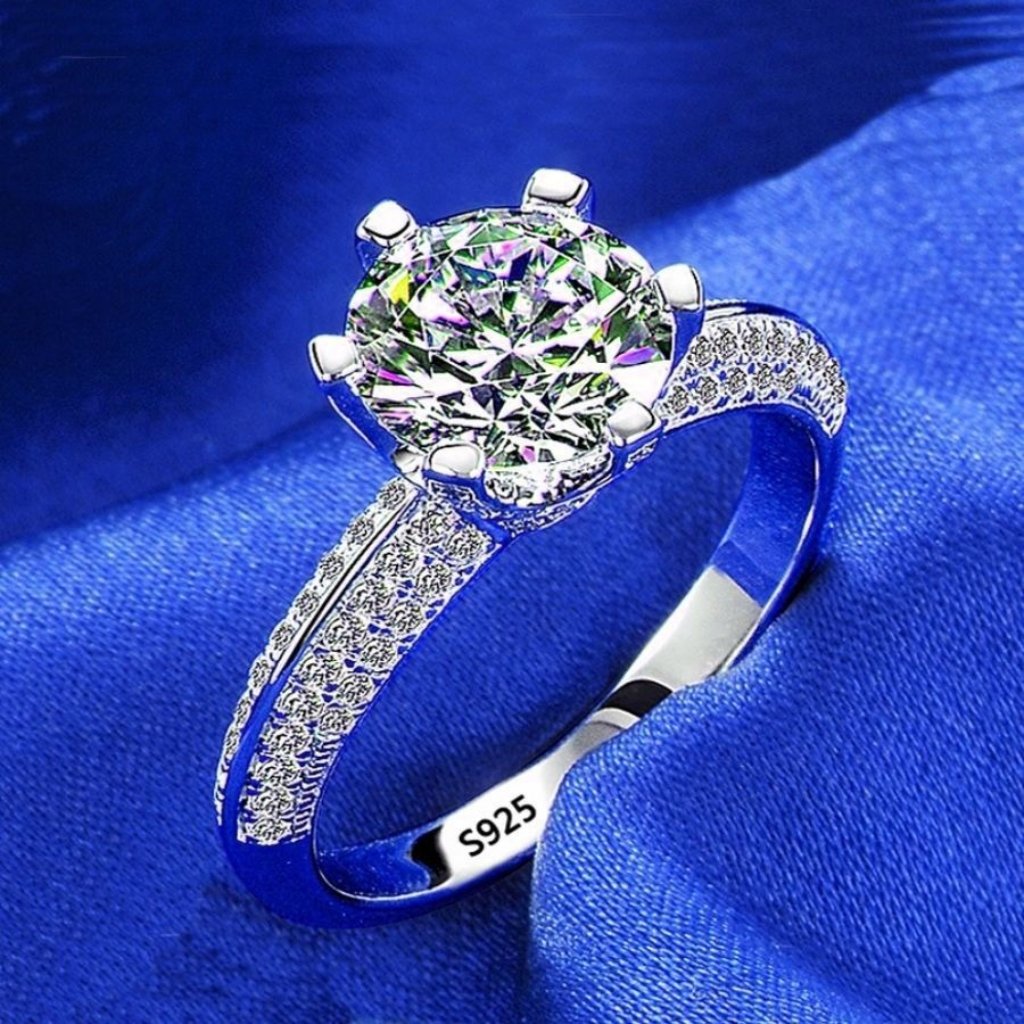 Kyra Brilliance Size 5 Cubic Zirconia 925 Sterling Silver Ring Gift Boxed